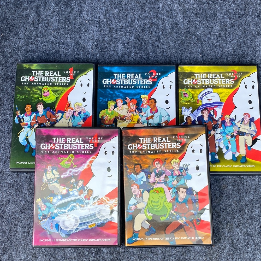 The Real Ghostbusters DVDs animated series Volumes 1-5